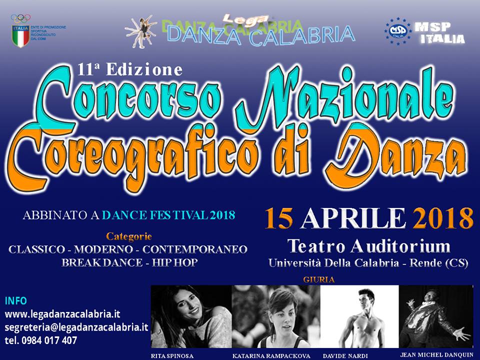CONCORSO NAZIONALE COREOGRAFICO DI DANZA – XI edizione